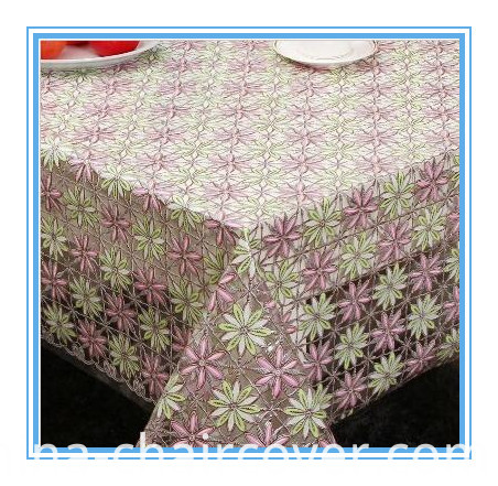 PVC Printed Transparent Tablecloth with Nt Pattern (NT0004)